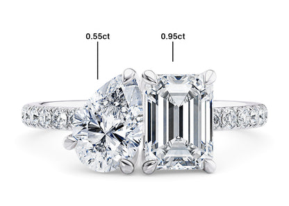 Round Cut Diamond Band Engagement Rings