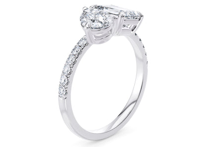 Round Cut Diamond Band Engagement Rings