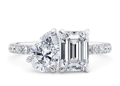 Round Cut Diamond Band Engagement Rings