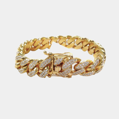 FASHION RHINESTONE DECOR CHAIN BRACELET