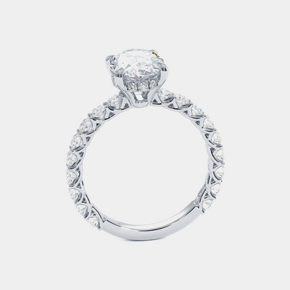 18KT WHITE GOLD ENCHANTÉ  STONES DIAMOND RING