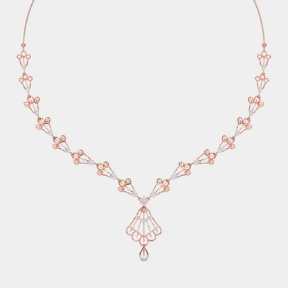 ANTIQUE ROSE GOLD DIAMOND NECKLACE