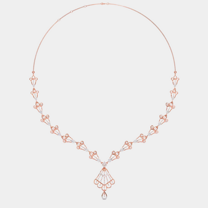 ANTIQUE ROSE GOLD DIAMOND NECKLACE