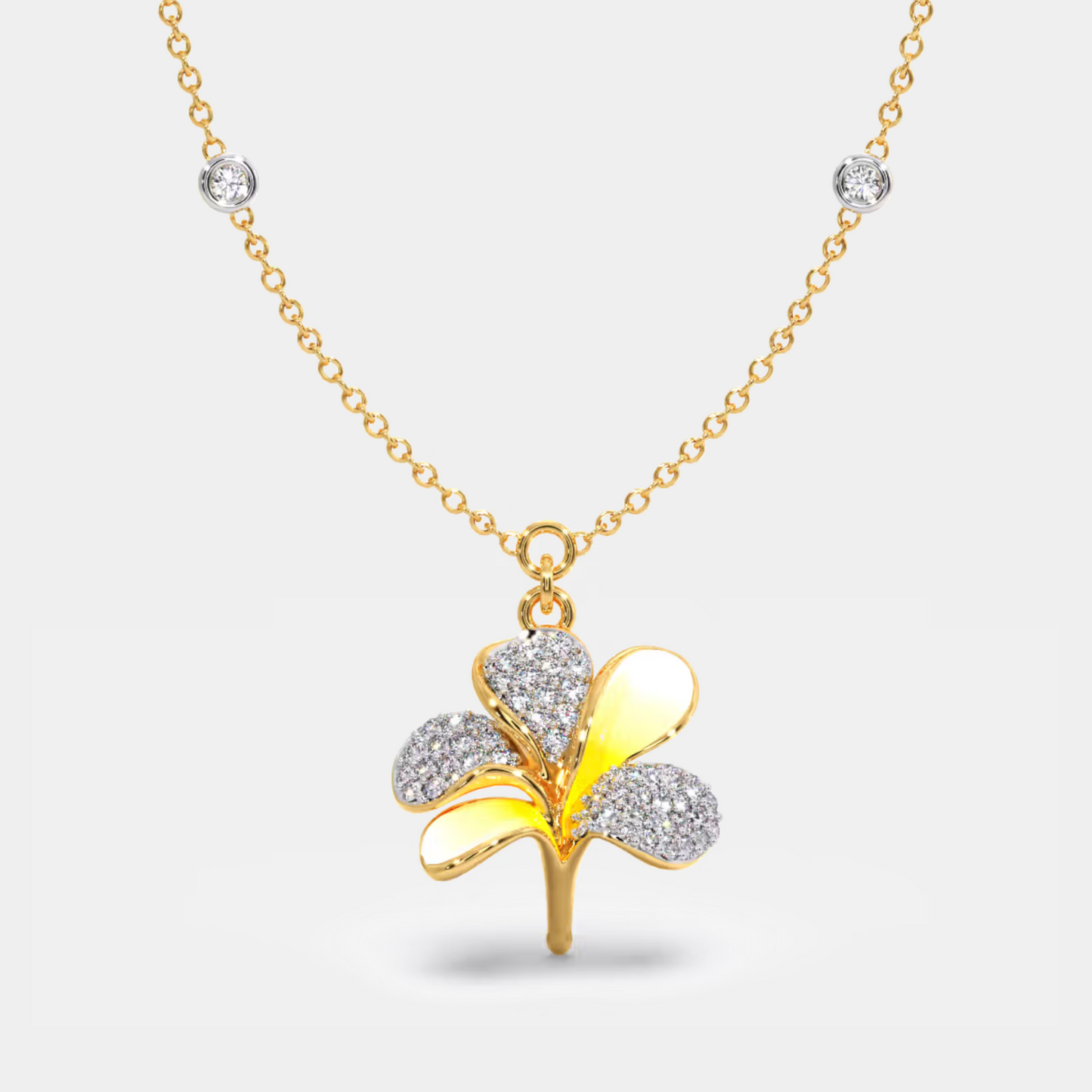 sparkling ornate diamond pendant