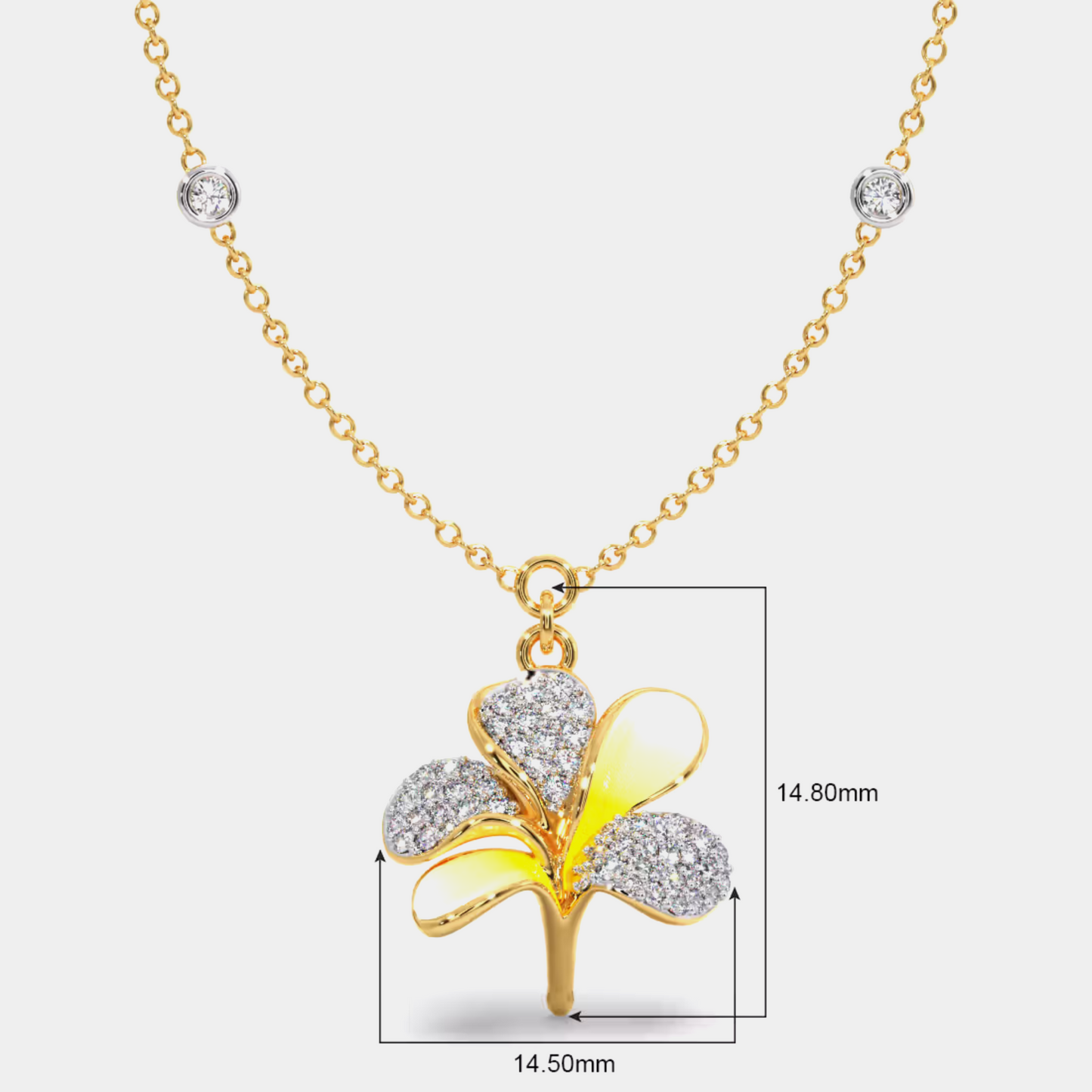 sparkling ornate diamond pendant