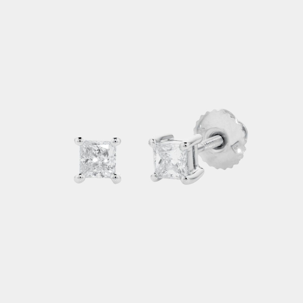 princess diamond earrings stud earrings