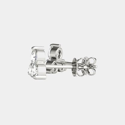ROUND CUT MOISSANITE DIAMOND BOLD STUD
